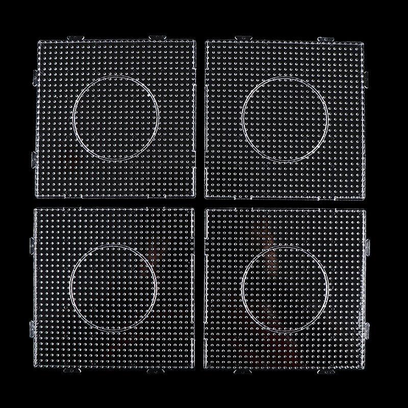 4pcs Hama Beads Pegboards 15cm Beads Template for Making Iron Bead Boards Creative Handmade Craft Toy Gift Pixel Puzzle Pegboard