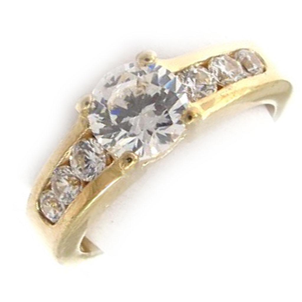 'Unique' Gold Plated Solitaire