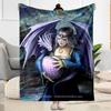 Gothic Style Blanket Durable Comfort Great for Couch Office Chair Picnics Four Seasons Multipurpose Modern Ideal Gift for Friends Family Couples Picni