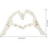 Artibetter Heart Hands Sculpture Gesture Heart Decoration Love Ornament Skeleton Hearts Sculpture Skull Couple Statue Heart Shape Figurine for for