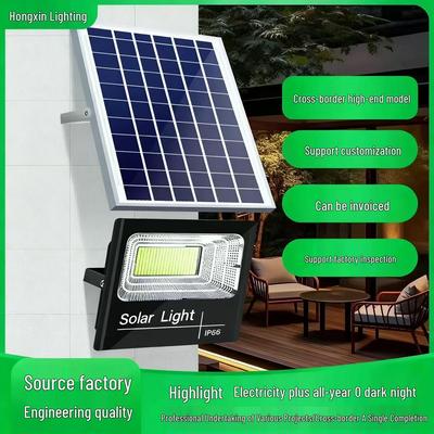 Motion-Activated Solar LED Floodlights for Outdoor Hallways and Courtyards