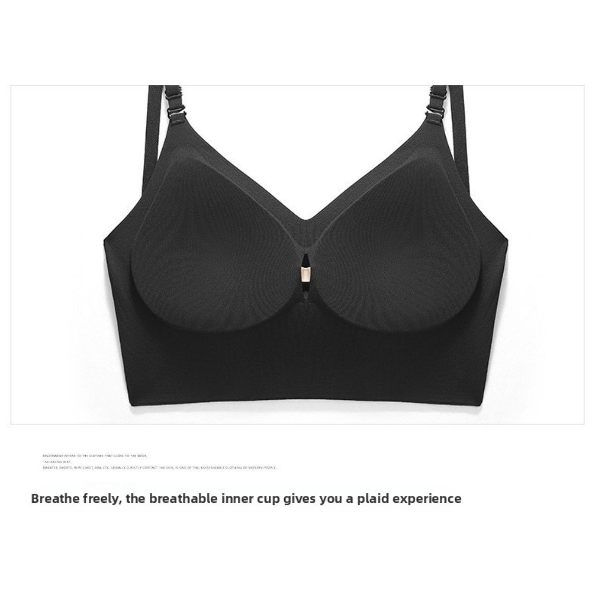 

Бесследный, Многовариантный способ ношения, Перекрещенная красивая спина, С открытыми плечами, Сексуальный, Без косточек, Дышащий, Несъемные внутренние вкладыши, Повседневный бюстгальтер для взрослых XL чёрный