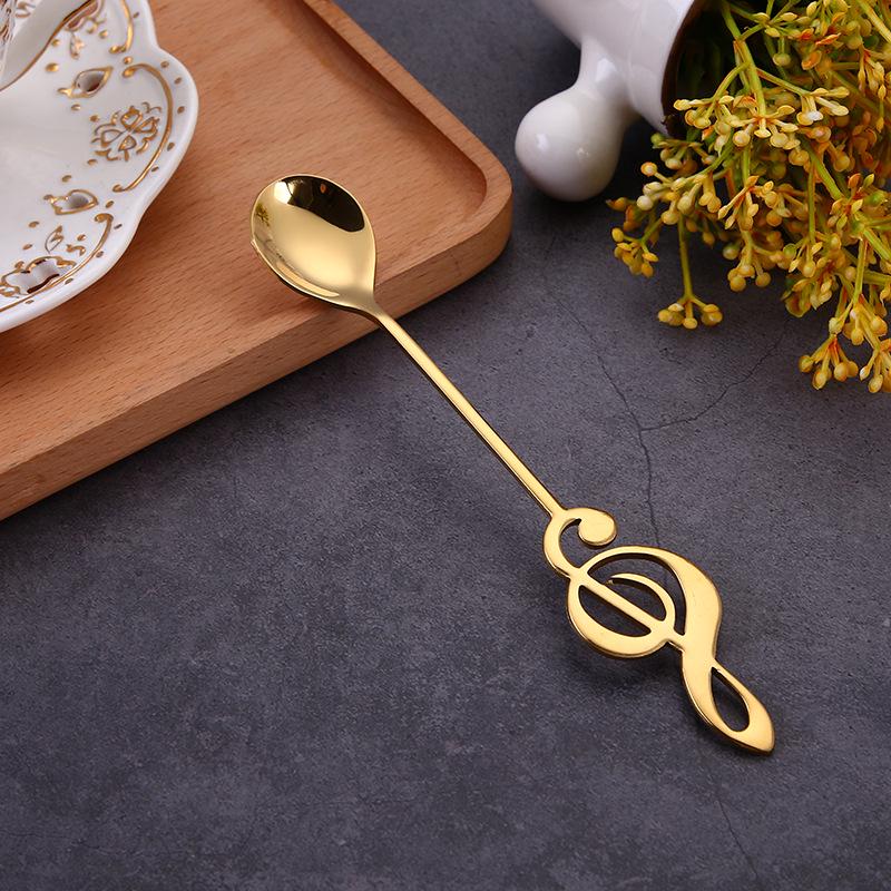 Kitchen Supplies Note Stainless Steel Coffee Spoon Snack Small Meal Spoon