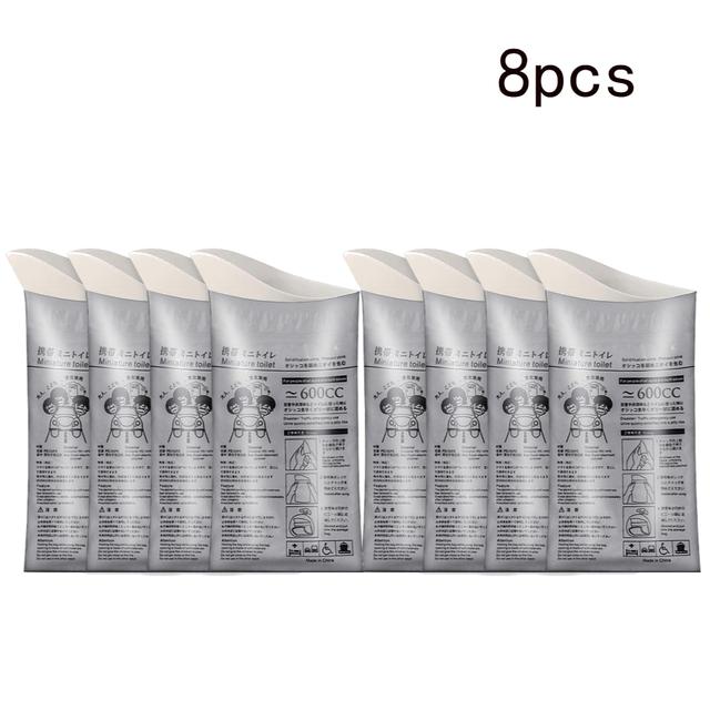 4–20 Stück Outdoor-Notfall-Urinbeutel, 600 ml, leicht zu transportieren, für unterwegs, mobile Toilette, tragbar, Urinalbeutel, für Babys und Frauen, Erbrechensbeutel