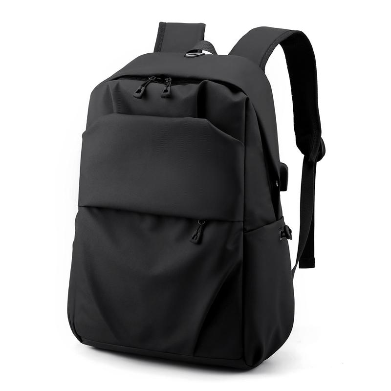 

Модный мужской рюкзак, несколько отделений, порт для зарядки USB и порт для наушников, подходит для школы, работы и путешествий, сумка для ноутбука чёрный
