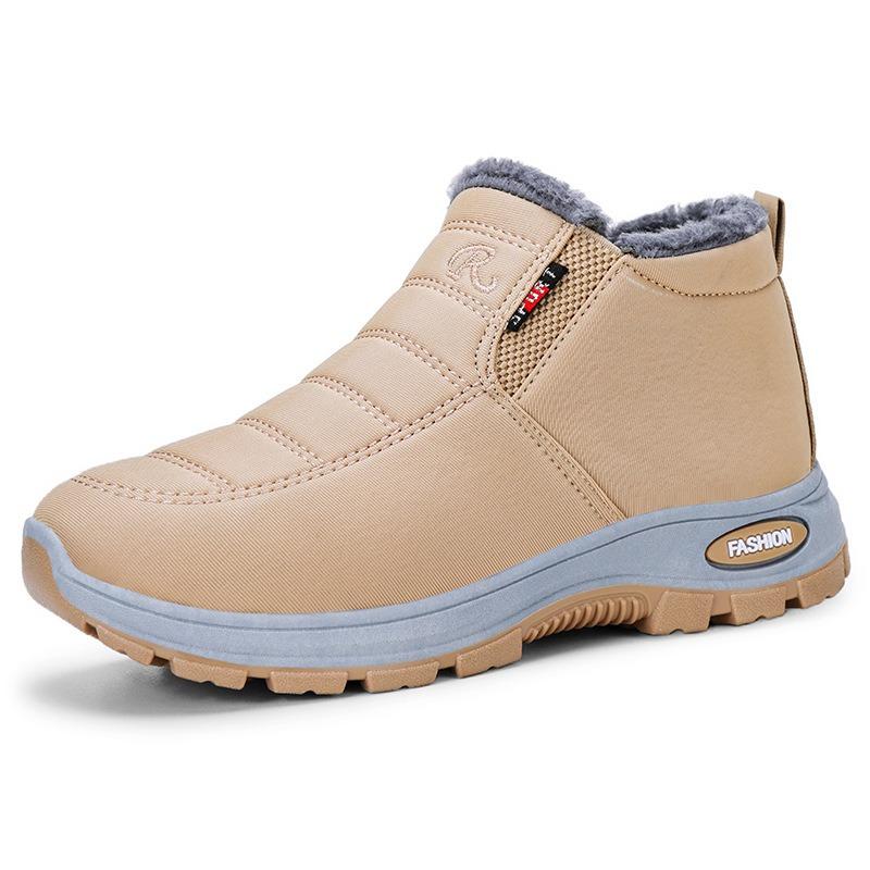 Women's Winter Cotton Shoes – Warm Lined Large-Size Thickened Plush Snow Boots, Anti-Cold Insulated Short Boots for Winter Outdoor Wear