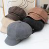 Octagonal beret children's new autumn and winter big head circumference painter hat versatile face cap