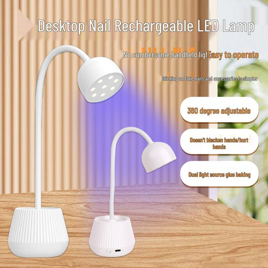 Rechargeable UV Nail Lamp Lotus Dryer for Press-On Nails 005