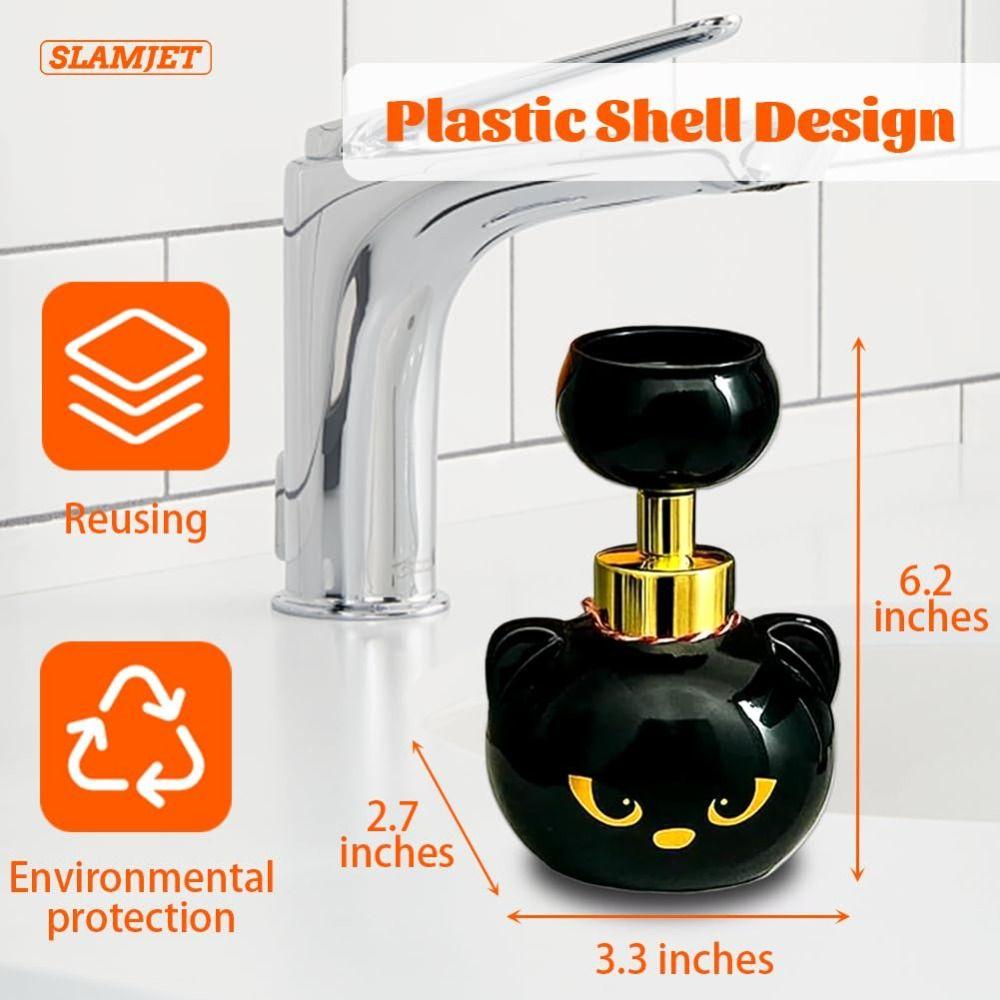 Dozownik do mydła w pianie w kształcie kociej łapy o dużej pojemności, wielokrotnego użytku, pojemnik na mydło w płynie, mydła z nadrukiem kociej łapy, butelka z pompką, w kształcie łapy