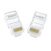 100PCS Unshielded RJ45 Modular Plugs Cat5e Networking Cable Connectors with Injection Molded Housing