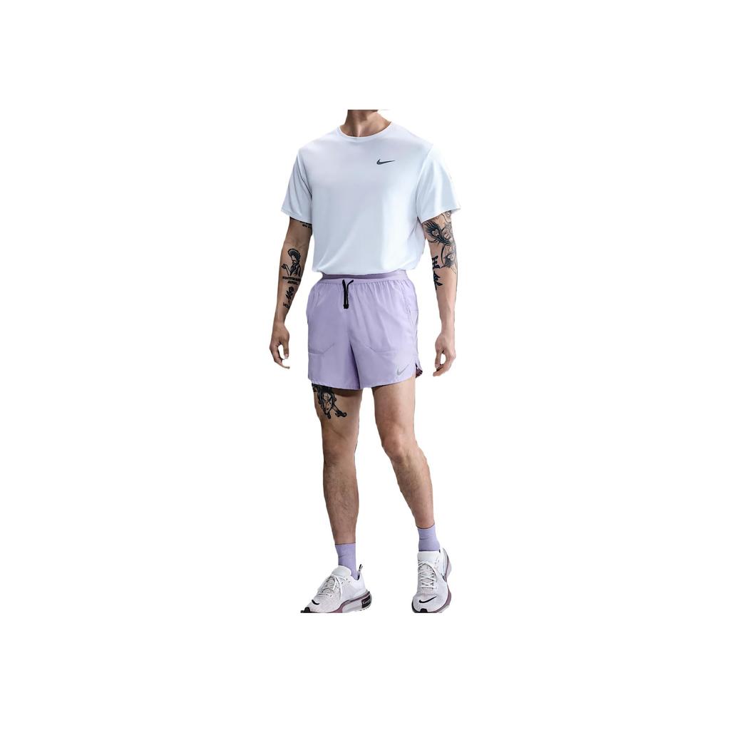 Nike Dry Fit Stride Soft Skin Comfortable Solid Color Sports Shorts Men Shorts Purple DM4756-515