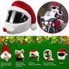 New Motorcycle Christmas Helmet Cover for Men Funny Moto Christmas Hat Santa Claus Gift Helmet Plush Cover Helmet Accessories