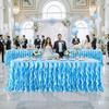 Curly Willow Table Skirt for Rectangle Round Tables 6ft Ruffle Table Cloth Reusable Table Skirt for Party Wedding