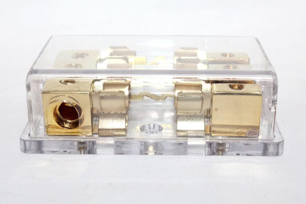 FH016 3 Row AOL Tube Fuse Holder, 3 x 60A AOL Tube Fuses Included,