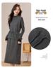 2026 Beaded Knit Sweater Dress - Women's Mid-Length Autumn Winter Solid Color Vest Dress