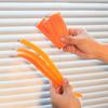 Car Wash Brush Detail Brush Orange Car Cleaning Crevice No Scratch Double Head Dusting Flexible Car Wash Tools