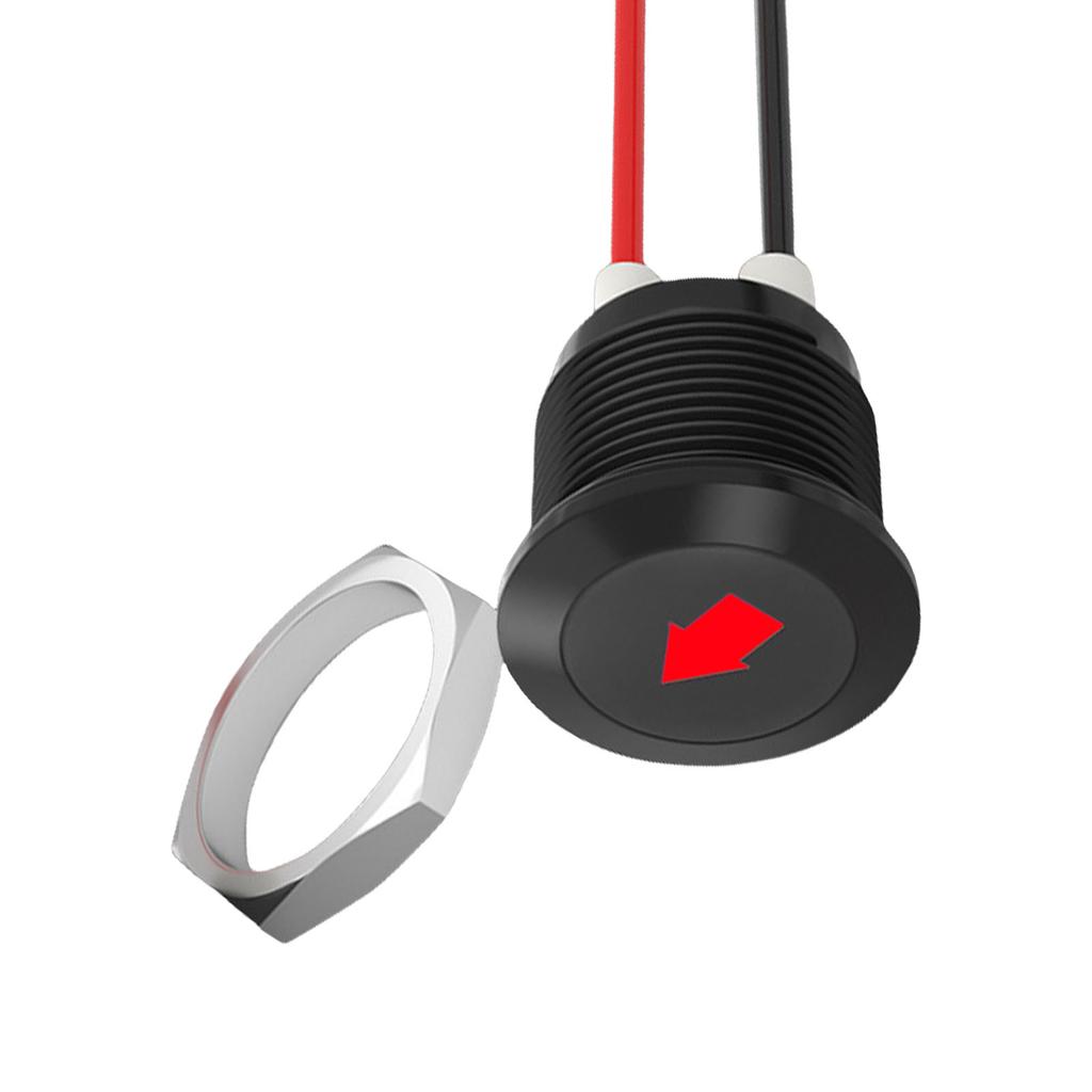 Car Indicator Light Single Arrow Symbols Car Dash Light LED Car Turn Signal Indicator Lights with Wire Lead Enduring