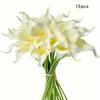 15-Pack Colorful Artificial Cara Lilies - Perfect for Mother's Day, Easter, Home & Wedding Decorations
