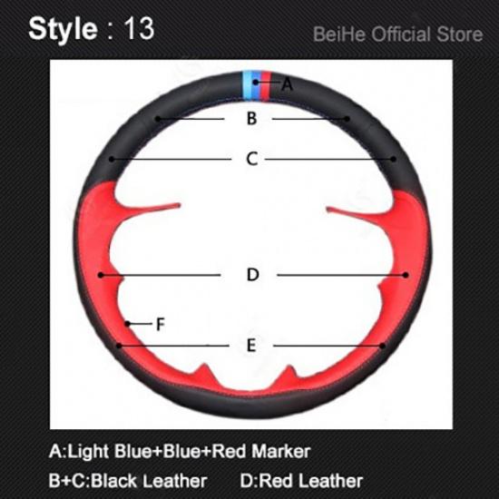 DIY handgenähte rutschfeste schwarze Leder-Wildleder-Auto-Lenkrad-Abdeckung für den Innenraum des BMW Z4 E89 2009–2016