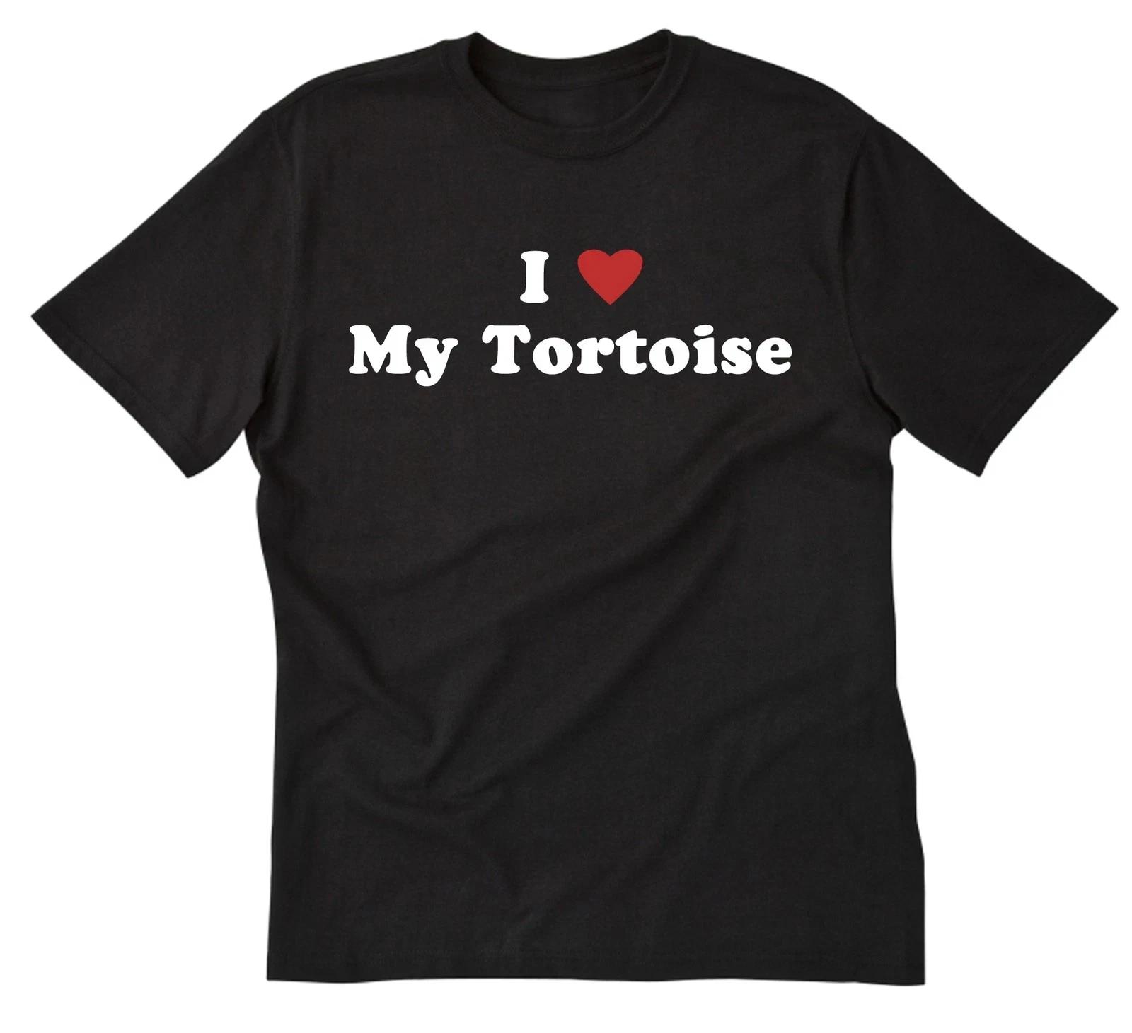 I Love My Tortoise T-shirt I Heart My Tortoise Shirt Short Sleeve Tee Shirt 2XL