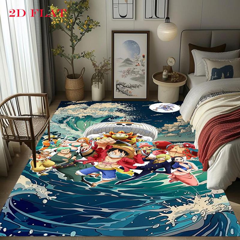 Cute Anime Pink Top Hat Print Carpet Printing Suitable For All Seasons Protective Pad Room Doormat