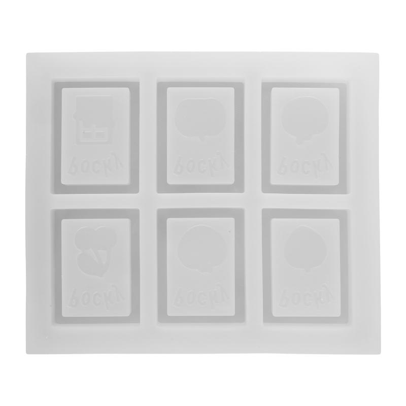 

DIY Square Shape Quicksand Silicone Epoxy Mold DIY Keychain Pendant Jewelry Crafting Mould for Valentine Love Gift 1