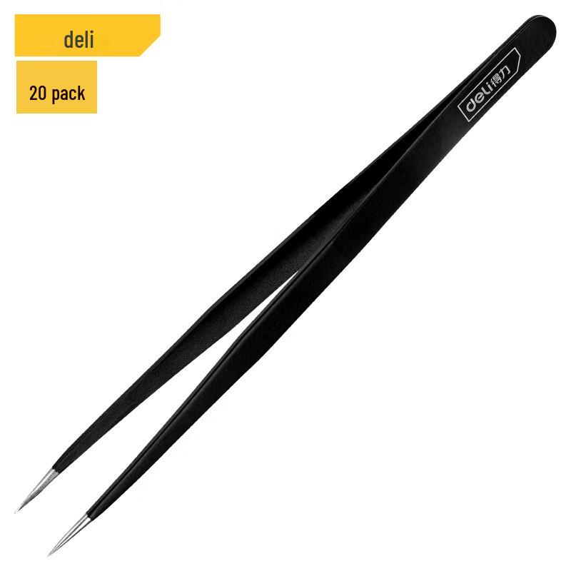 Deli 20-Piece Stainless Steel Repair Tweezers Set 1 Set
