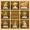 3D Acrylic Night Light: Creative Three-Color Table Lamp for Bedroom and Gifts