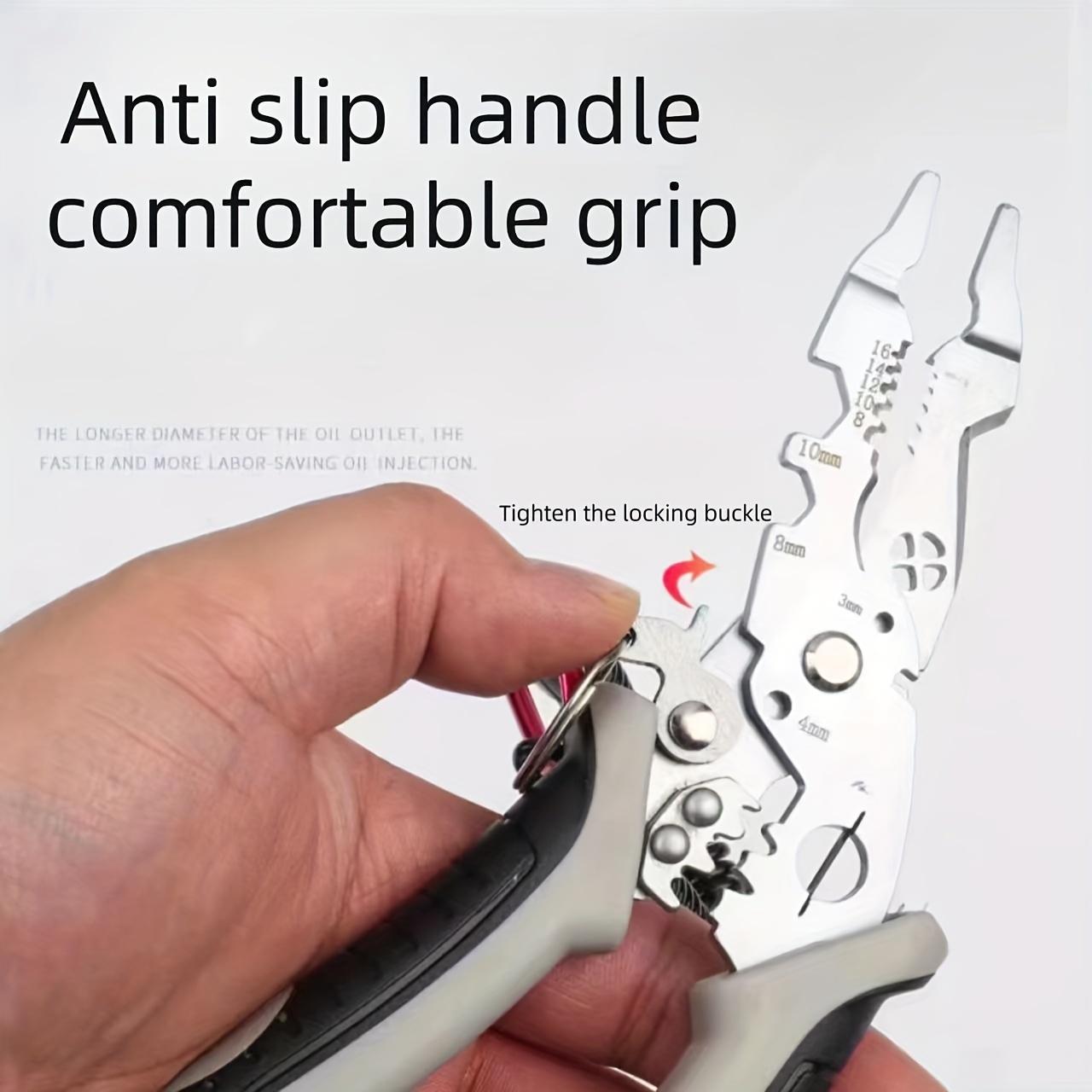 Многофункциональные клещи для зачистки проводов Клещи для электрика Нержавеющая сталь — фото 7