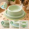Round Dog Bowl Elevated Cat Bowl Fun Design Pet Bowl  Indoor Feeding