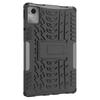 For Lenovo Tab M11/Xiaoxin Pad 11 2024 Case Tire Texture Shockproof TPU+PC Tablet Cover with Kickstand