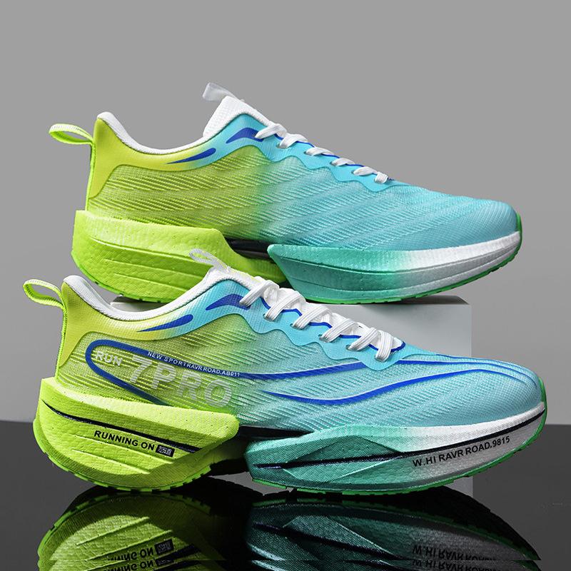 

Autumn double mesh carbon board running shoes 2025 ultra-light breathable sports shoes shock absorption couple models personalized color matching st 45