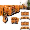 Halloween Disposable Tablecloth With Ghost And Castle Print For Party Decor