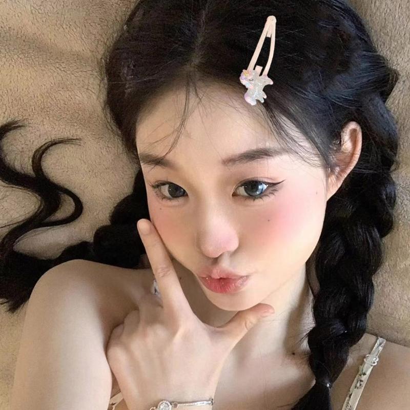 2pcs Sparkling Butterfly and Cupcake Hair Clip for Girls Cartoon Hairpin Hair Ornament Kids Hair Accessory Gift Set