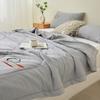 Japanese Summer Quilt - Washed Cotton Solid Color, Lightweight Breathable Bedspread (No Pillowcase/Sheet, Machine Wash)
