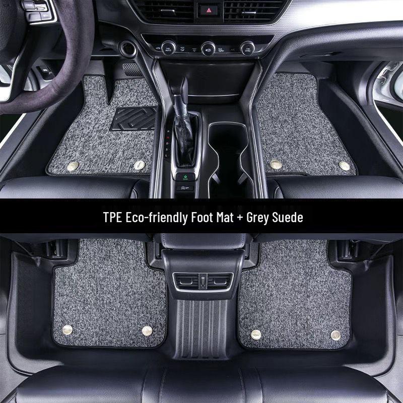 Volkswagen Compatible TPE Floor Mats for Sagitar, Tiguan L, Lavida, Magotan, T-Cross, Golf, Tayron, Bora, Lingdu, and Jetta.
