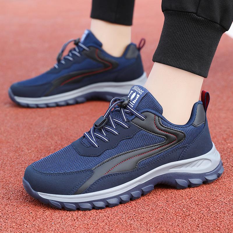 Jinshiyuanshu Shoes Women's Sports Shoes Processing Custom Couple Models Large Size Walking Shoes Breathable Mesh Mother Shoes