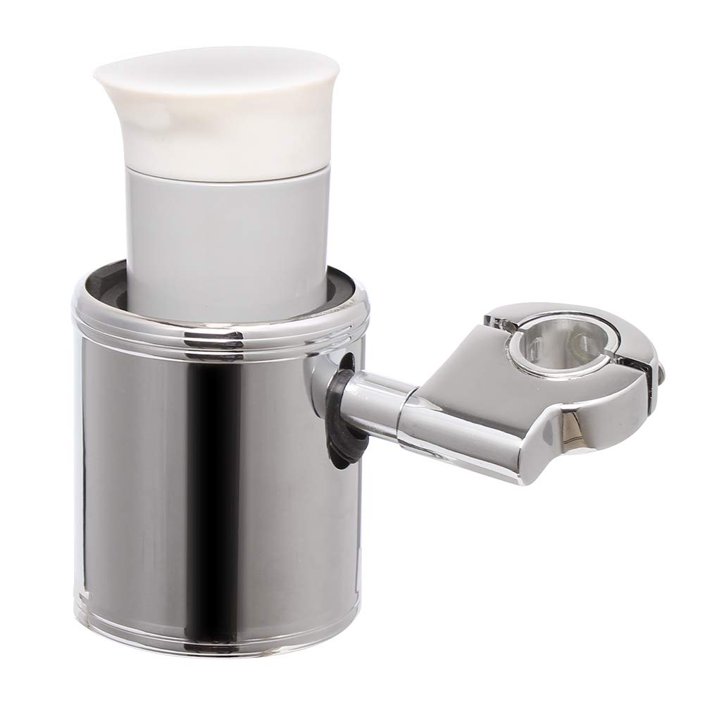 AQIMY Universal Drink Holder for Motorcycle 22-32mm Handlebar Compatible Cup Holder Adjustable Silver (2pcs)