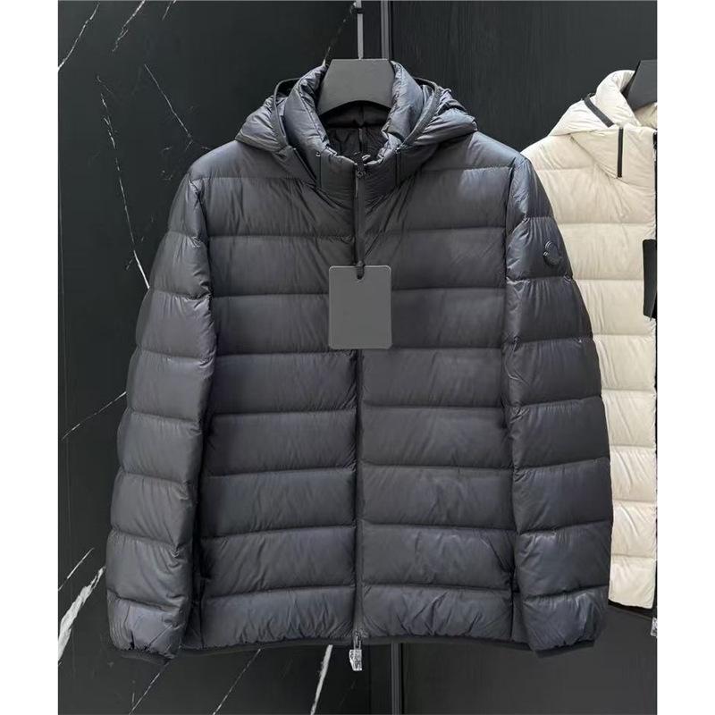 

Mengjia Men s & Women s Down Jacket with Detachable Hood, Stand Collar, 90% White Duck Down, Complies with New National Standard. L чорний