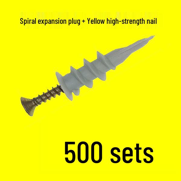 Nylon Spiral Wall Plug Screw Expansion Anchor for Plasterboard