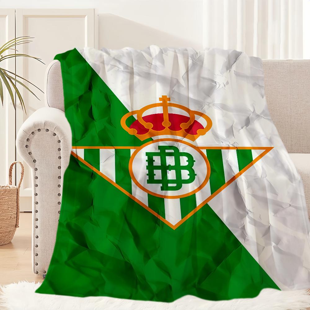 

Football Club R-Real B-Betis Blanket Blanket for Couch Sofa Travel Home Picni Flannel Blanket birthday gift Warm Comfortable 30x40in