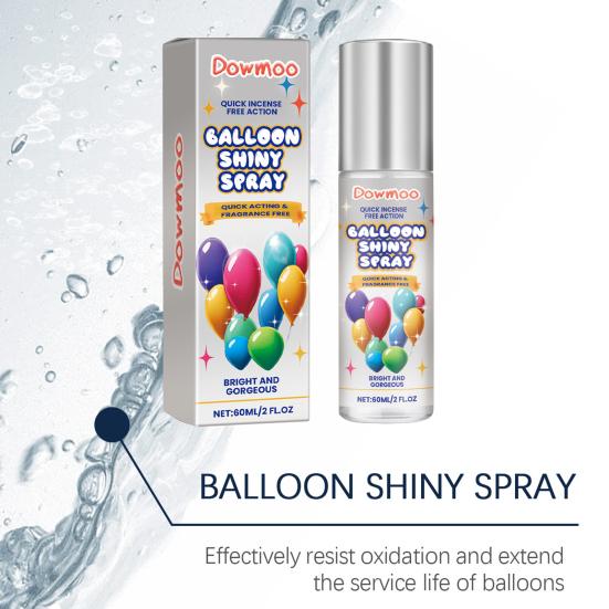 Balloon Shiny Spray 60ml Brightener Spray for Latex Balloons Easy To Use Balloon Shine Spray for Lasting Gloss Finish