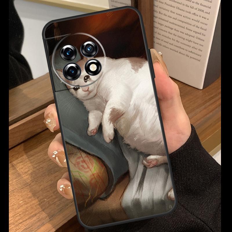 Crying Cat Memes Case For OnePlus 15 13R 13 13T 12R 12 11 10 10R 10T Nord CE 4 3 2 Lite N20 N30 Nord 5 Funda