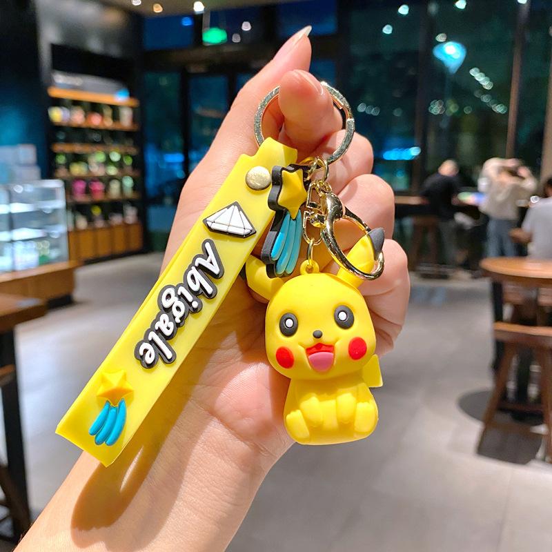 85 Styles Pokémon Pocket Monster Keychain Bag Decor Pikachu Desk Ornaments Car Key Chain Accessories Small Gift Between Friends