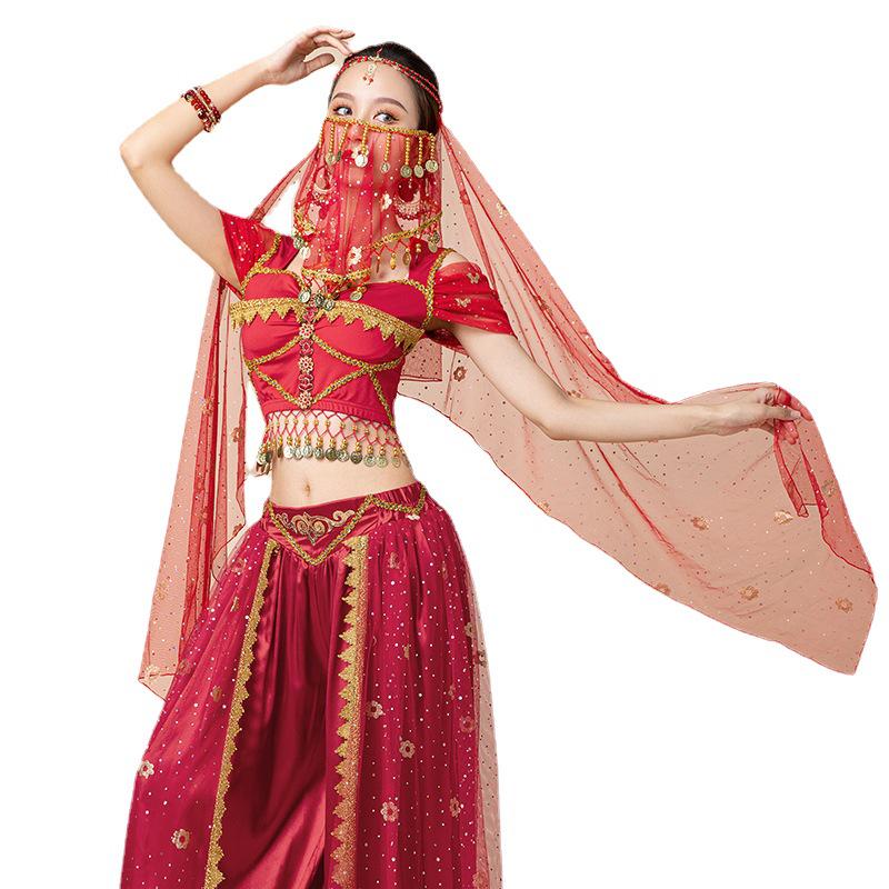 Belly Dance Bollywood Scarf Veil – Women's Hot Stamping Dance Accessory