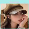 Eight Corner Hat With Embroidered Design For Autumn Winter Casual Womens Fashion