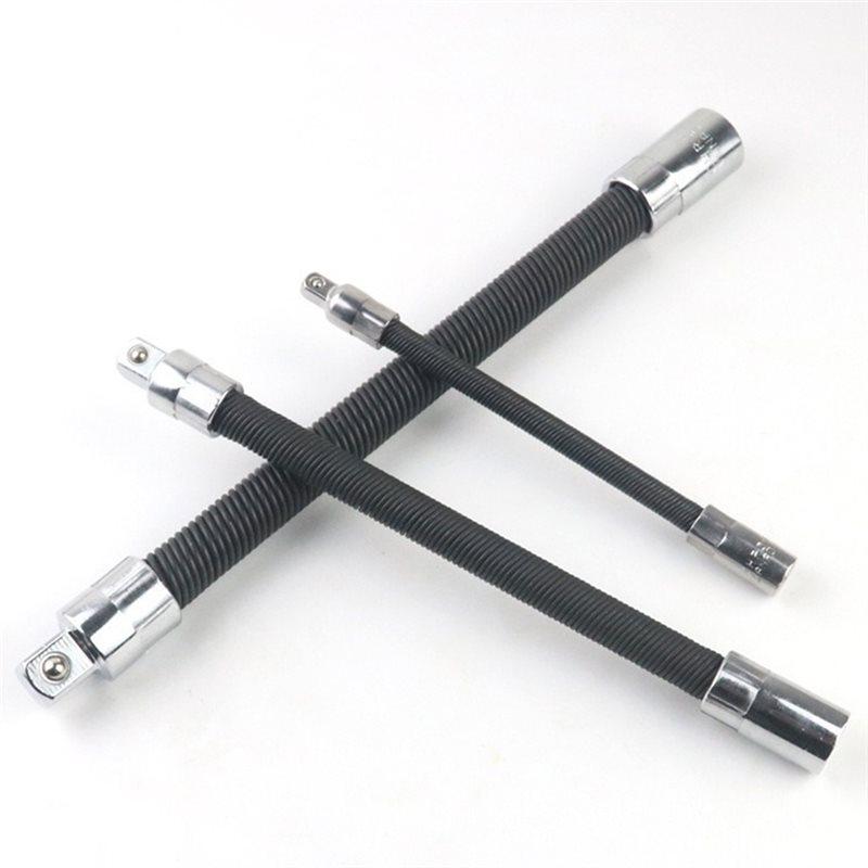 ABYN-Flexible Socket Extension Bar Set 1/2" 1/4" 3/8" Shaft Drive 12" 10" 8" 6" Flexible Socket Extension