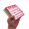 Bingo Game Set 50/100Pcs Premium Bright Colorful Cards Clear Plastic Markers Fun Group Game for Christmas Thanksgiving Party
