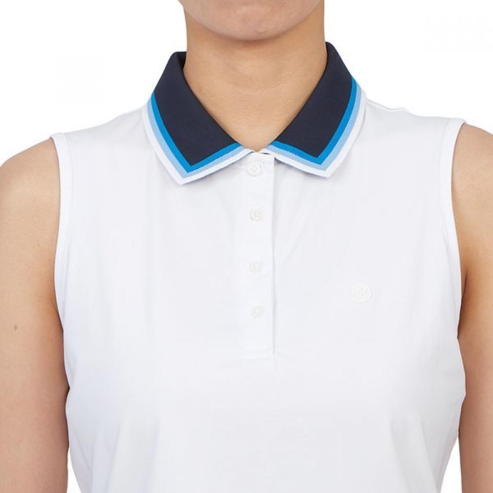 Zipore Golfwear Damen S Kragen Ärmelloses T-Shirt g4lS23k860d Sno