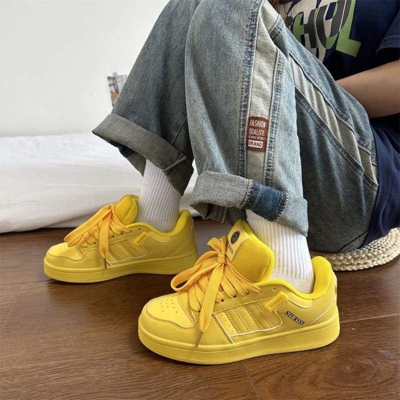 Guochao couple versatile platform bread shoes men's and women's 2 spring new student sports and leisure shoes